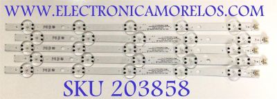 KIT DE LEDS ORIGINAL PARA TV LG 5 PIEZAS / NUMERO DE PARTE EAV65036401 / SSC_Y21 SLIM TRIDENT 43UP802_S / SSC_Y21 SLIM TRIDEN 43UP80_HKC_TP40.6_REV00_200819 / PANEL NC430TQG-VHKH3 / MODELOS 43UQ7590PUB / 43UQ8000AUB / 43UQ9000PUD / 43UQ7070ZUD